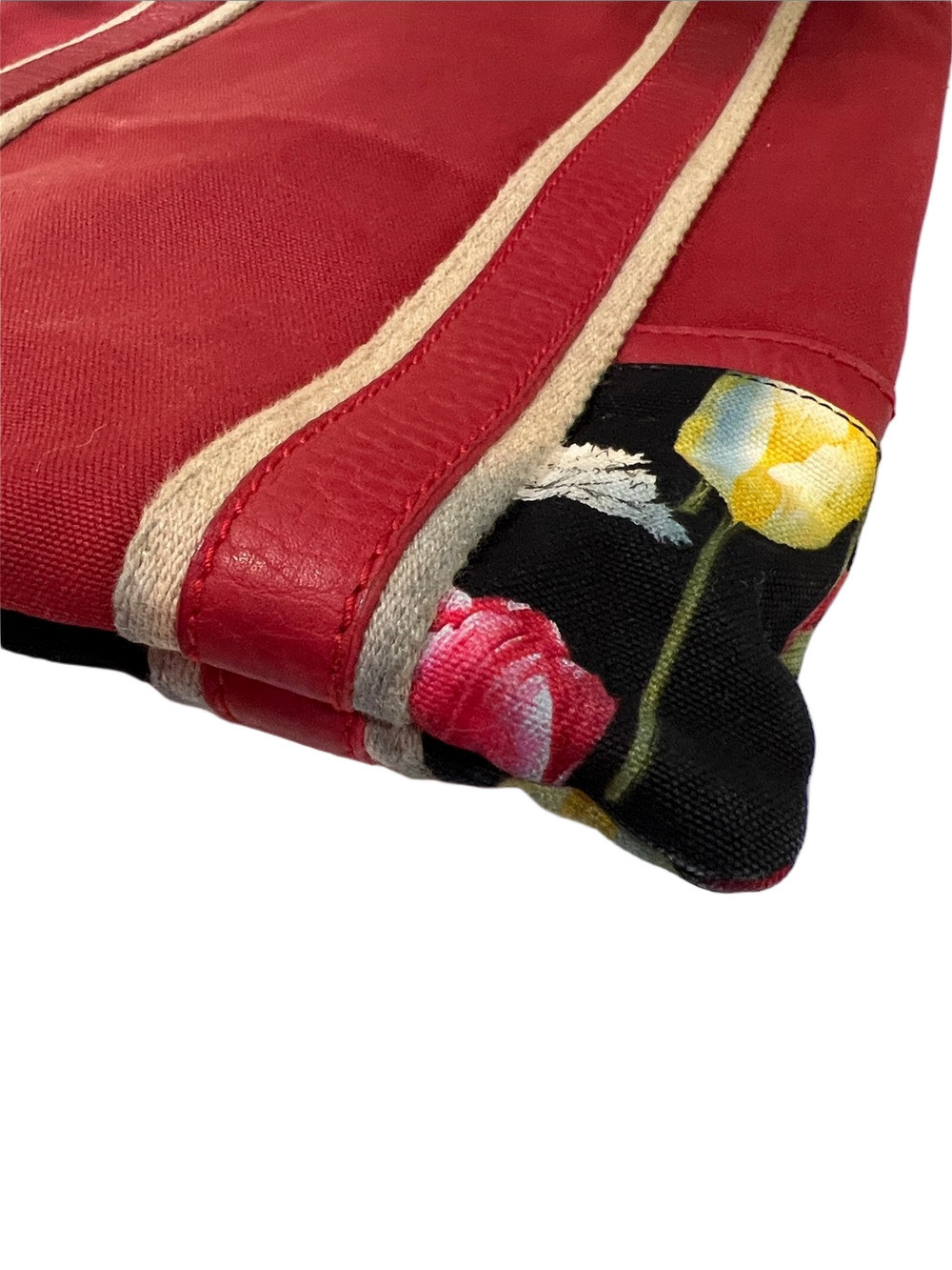 Dolce & Gabbana Red Tulip Canvas Tote - Picture 13 of 13